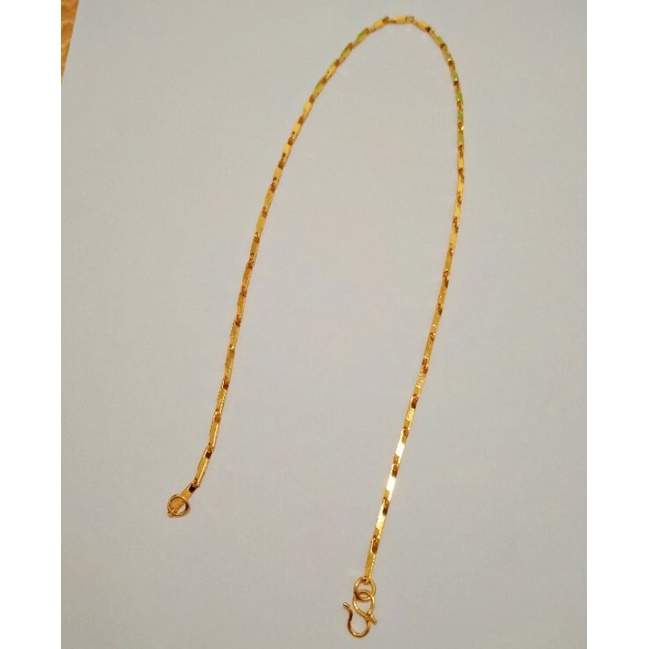 KALUNG WANITA MOTIF BIJI PADI BALOK PALING LARIS  PANJANG 45 .DAN 60 CM