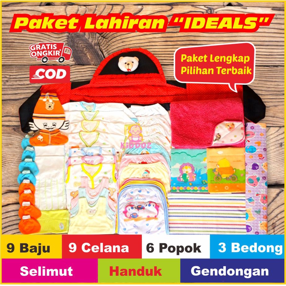 Paket Lahiran Ideal Lengkap Perlengkapan Bayi Baru Lahir Cocok Buat Kado Lahiran