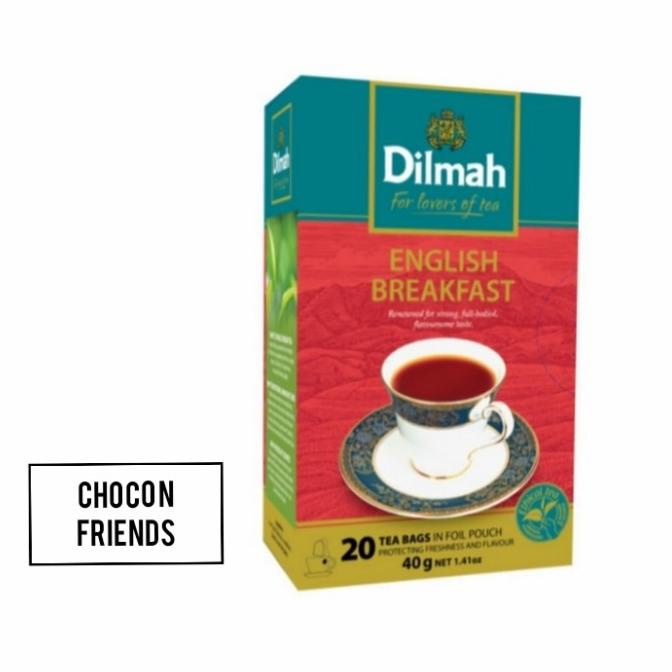 

[ COD ] Teh Dilmah No Envelope 20 sachet English Breakfast BERKUALITAS Kode 1246