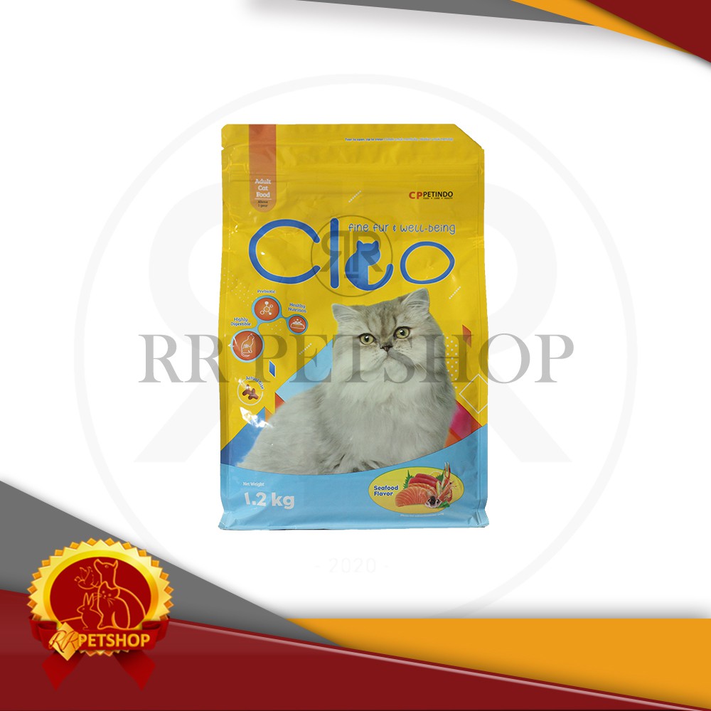 Makanan Kucing Dewasa Cleo Seafood 1,2kg Cat Food Adult Cleo Seafood 1,2 kg