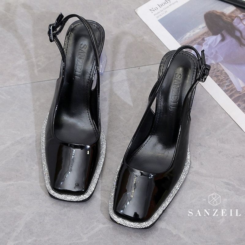 [COD] 712 Sanzeil Miror Heels Sepatu Wanita Import