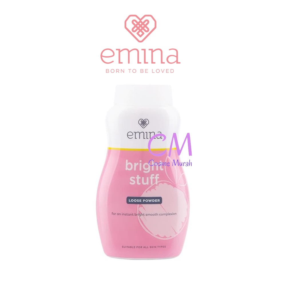 EMINA Bright Stuff Series dan Acne Prone | Moisturizing Cream Toner Face Wash Tone Up Mask Serum-Loose Powder 55gr