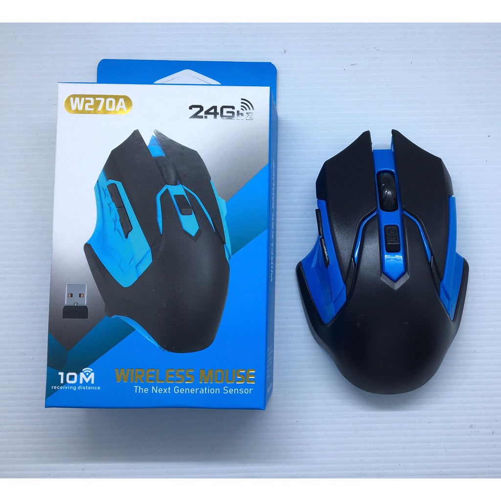 Mouse Wireless W270A 2.4G 1600DPI Receiver USB untuk PC Laptop mouse bluetooth universal