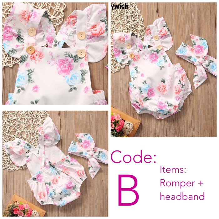 Baju bayi perempuan import jumpsuit bayi perempuan jumper bayi romper