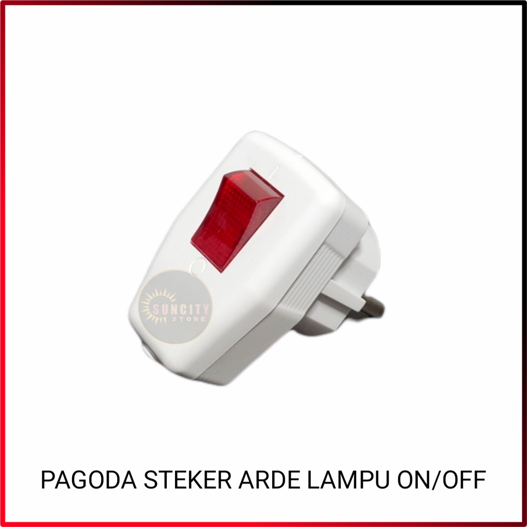 Pagoda Steker Switch ON/OFF / Steker Lampu ON/OFF
