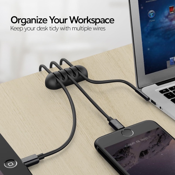 

PEREKAT-PENGIKAT- UNEED CABLE CLIP ORGANIZER KABEL KLIP 10PCS - UCO201 -PENGIKAT-PEREKAT.