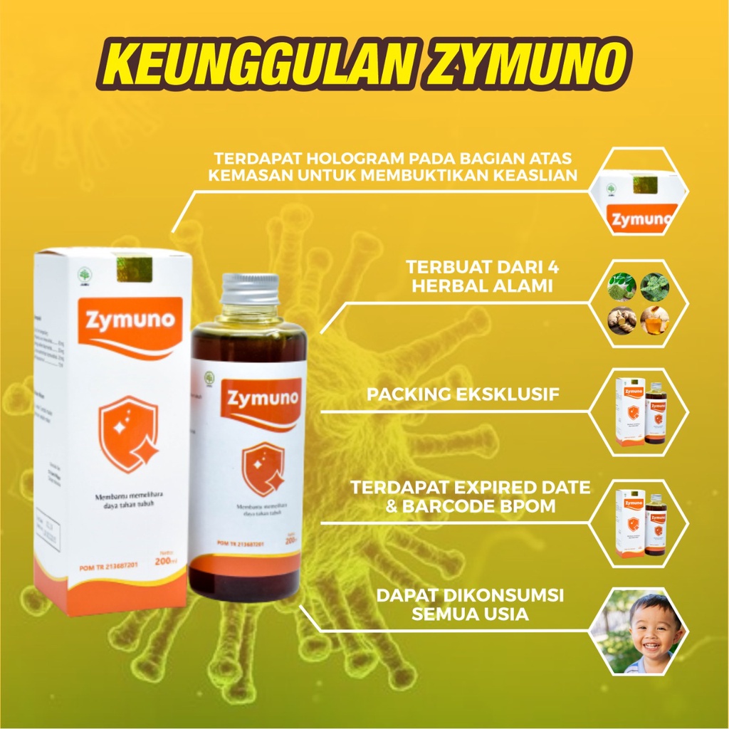 Zymuno – Vitamin Herbal Tingkatkan Daya Tahan Tubuh Imun Jaga Kesehatan Tubuh Cegah Kanker Benjolan Pada Tubuh Flu Demam Batuk Masalah Pencernaan Bantu Percepat Penyembuhan Penyakit