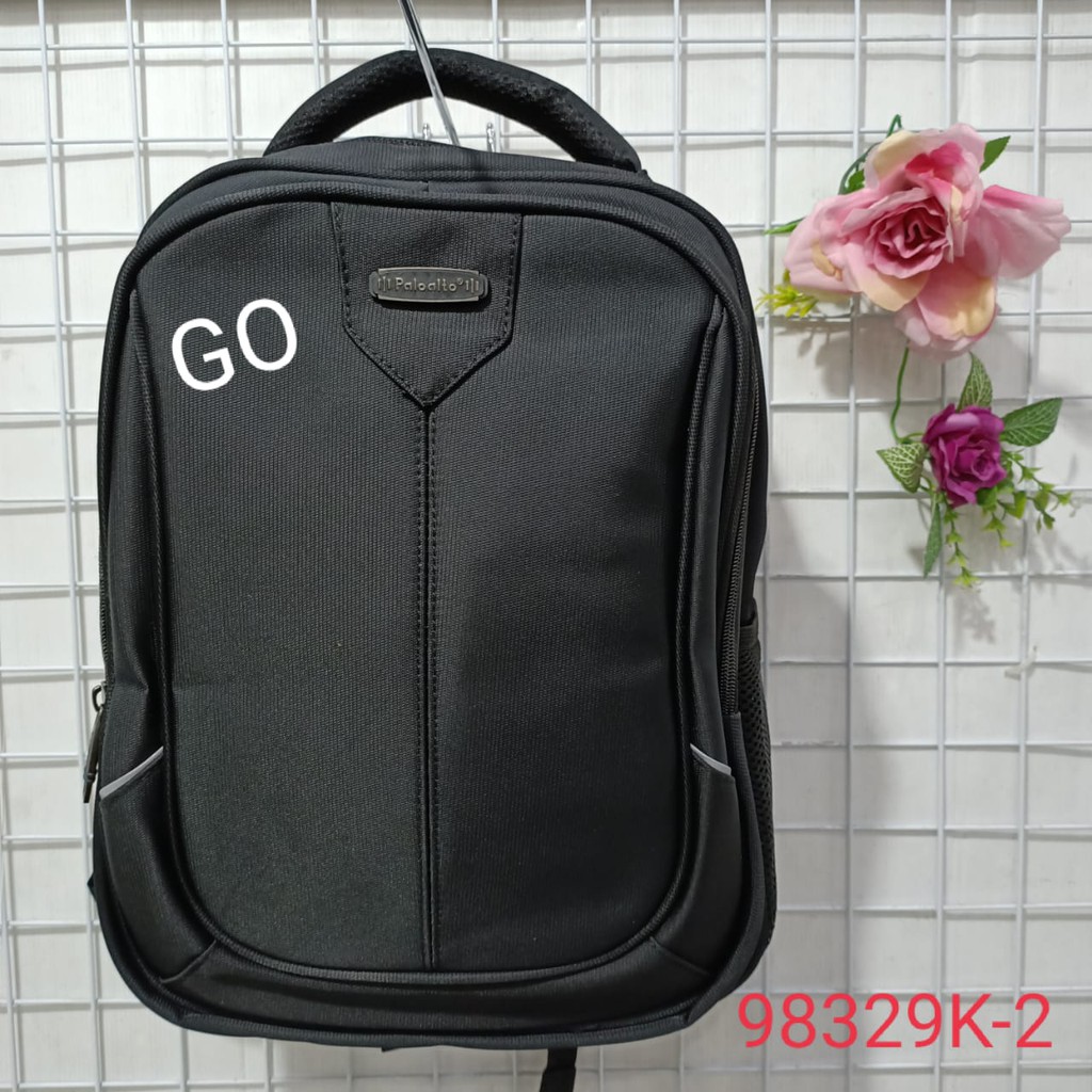 gos PALO ALTO TAS RANSEL A4 Laptop Free RainCover Tas Sekolah Laki Laki Perempuan