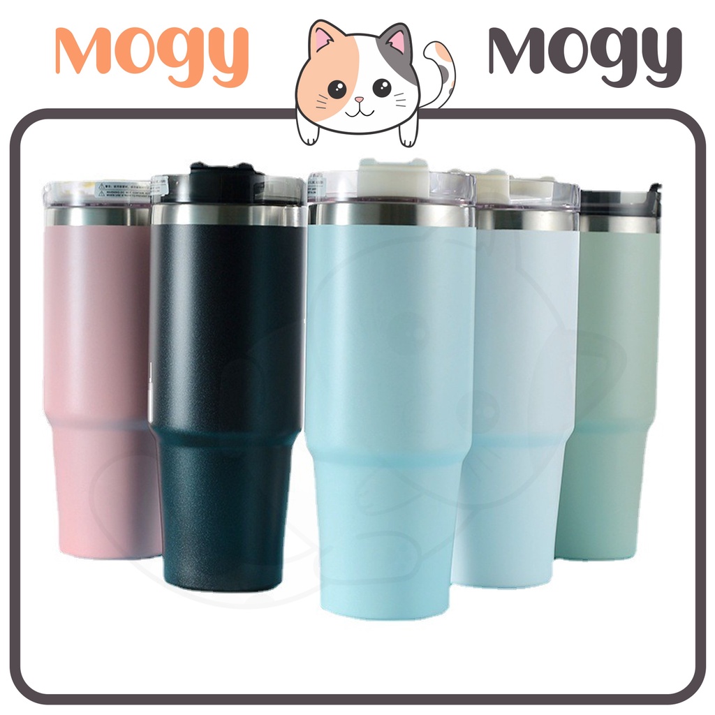 MOGYMOGY BTL006 Botol Minum Tumblr dengan Sedotan Bahan Aluminium Tahan Panas Dingin Drinking Bottle