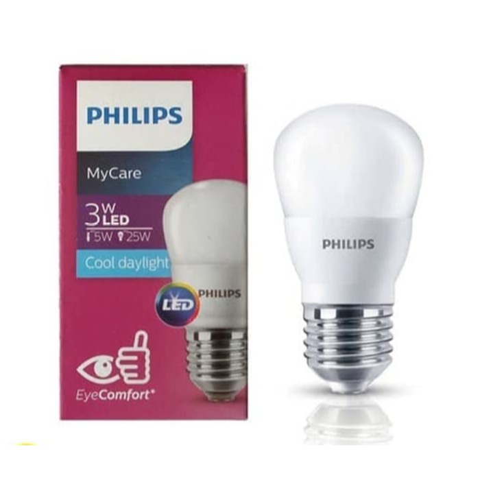 PHILIPS Lampu LED MyCare 3W Putih Bohlam LED Bulb My Care 3 W CDL