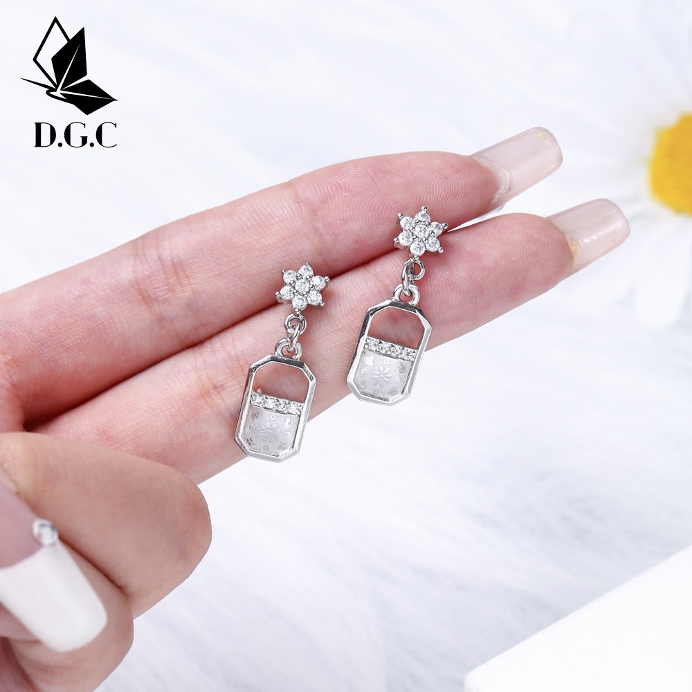 ✅D.G.C✨COD Anting Titanium Wanita Muda Anti Karat Dewasa Tusuk Korea Asli Panjang Korea Style D304