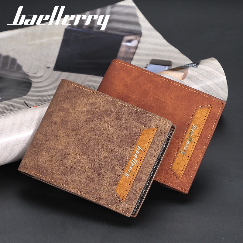 BAELLERRY DR038 Dompet Lipat Kulit Pria WK-SBY