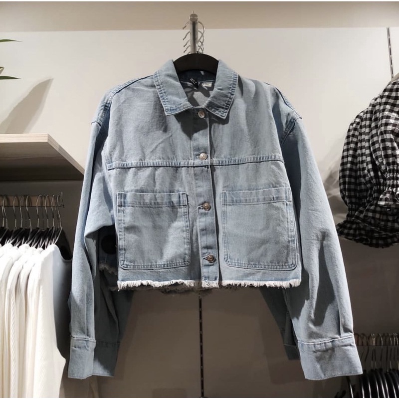 H&M Crop Denim Jacket