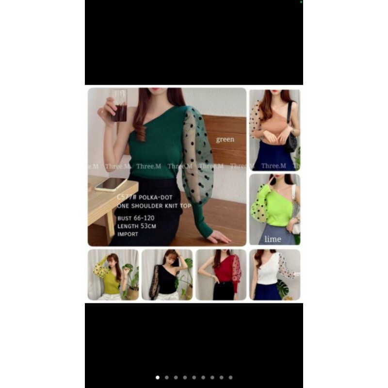 baju wanita polkadot