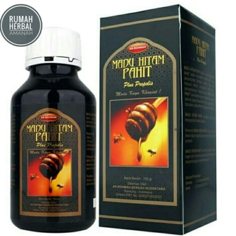

PROMO Madu Hitam Pahit Arrohmah Ar rohmah Plus Propolis 750 gram Original
