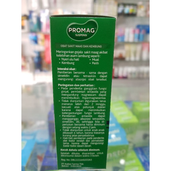 Promag Suspensi 60ML / Sakit Maag / Asam Lambung / Promag