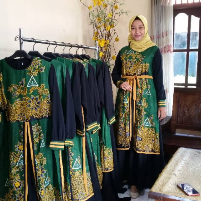 Gamis batik ippnu terbaru baju wanita terbaru gamis terbaru kekinian ipnu ippnu nasional hits