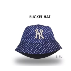 Topi Bucket Bolak Balik Bordir NY002 / Bucket Hat NY / Topi Murah Backet Dewasa model terbaru