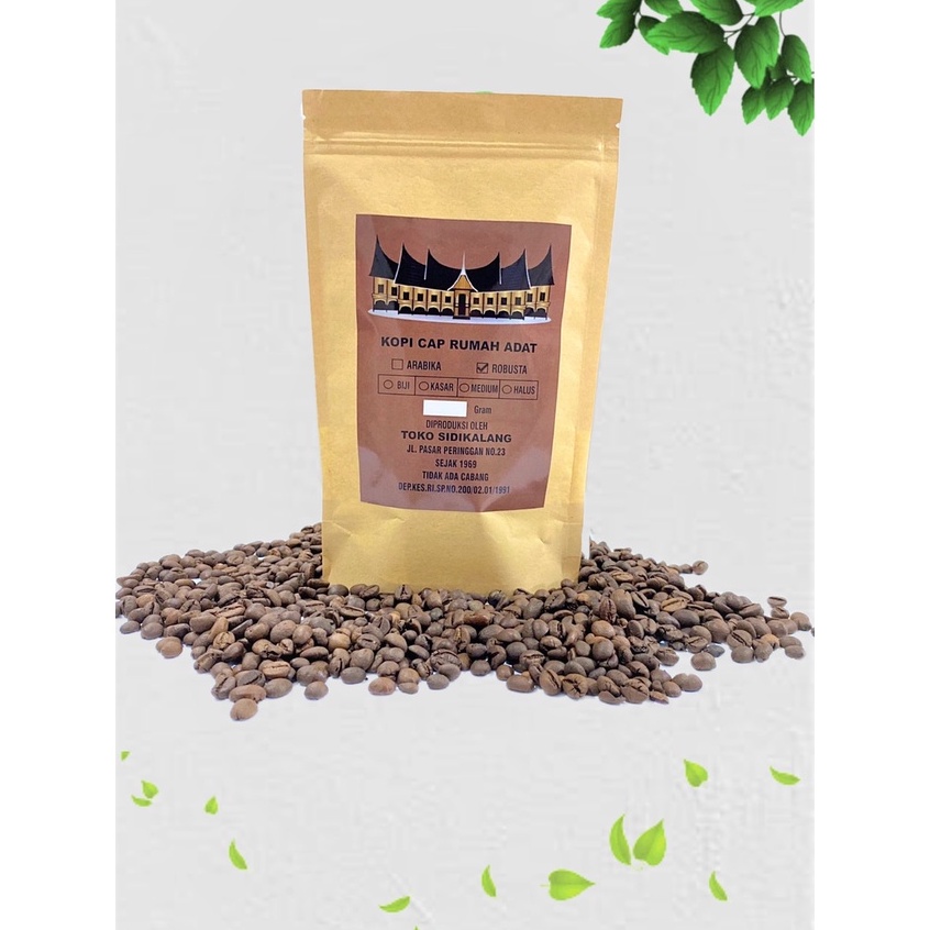 Kopi Asli Sidkalang  Robusta Premium Cap Rumah Adat 250 gram