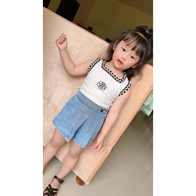 SARA DRESS AND TANKTOP KOREAN STYLE ANAK CHANEL