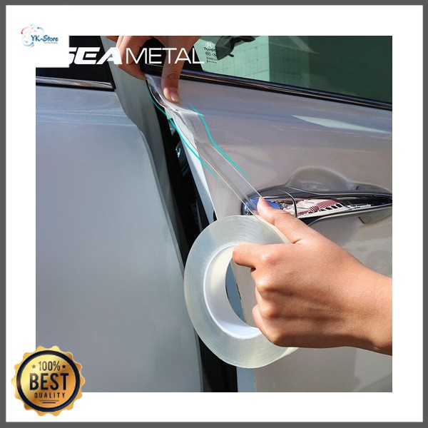 SEAMETAL Stiker Pelindung Mobil Car Scratchproof Protector Tape 50MM x 3M C39906 Transparen Grab