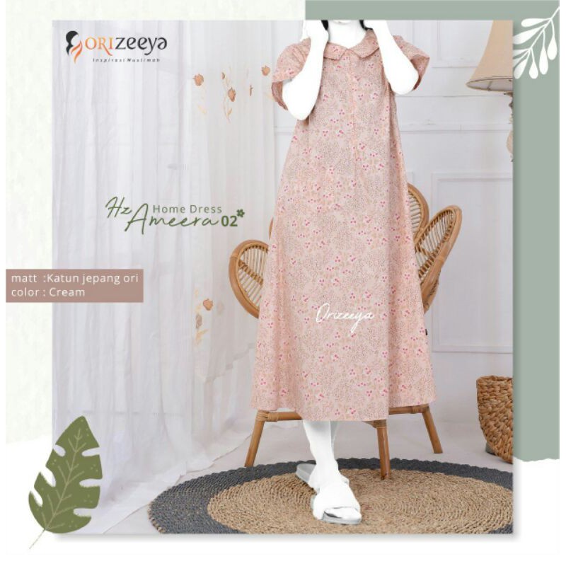 HOMEDRESS BAHAN KATUN JEPANG HZ AMEERA 02 BY OREZEEYA