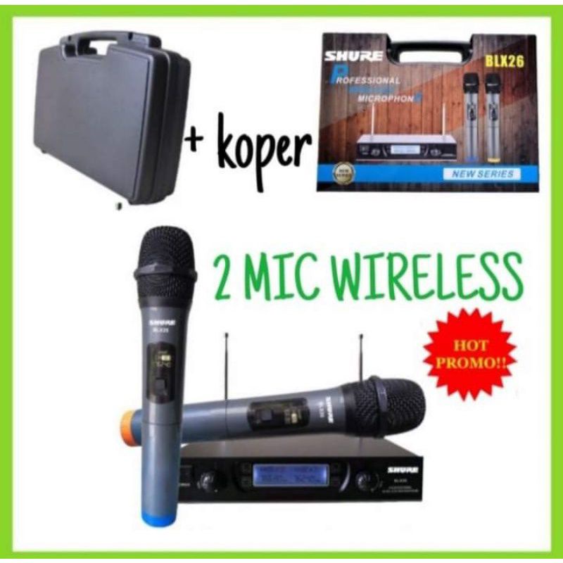 Mic Wireless Shure BLX26 Free Koper( HANDHELD)