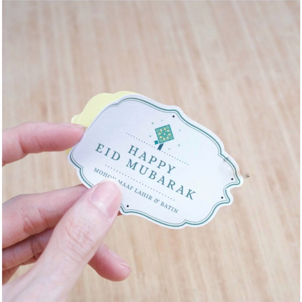 

LABEL STIKER TOPLES KUE EID MUBARAK HIASAN DEKORASI PARCEL HAMPERS SOUVENIR BOX IDUL FITRI LEBARAN RAMADHAN STICKER TAG - SATUAN