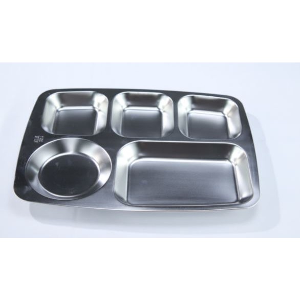 Food Tray Stainless Tanpa Tutup Tempat Makan Stenlesstel Piring