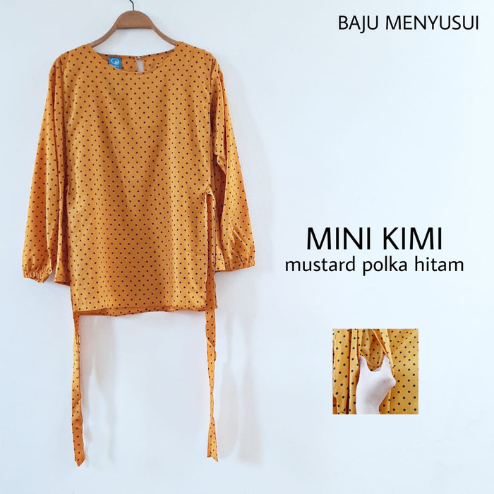 MAMIGAYA Baju Menyusui - MINI KIMI | Blouse Menyusui Lengan Panjang