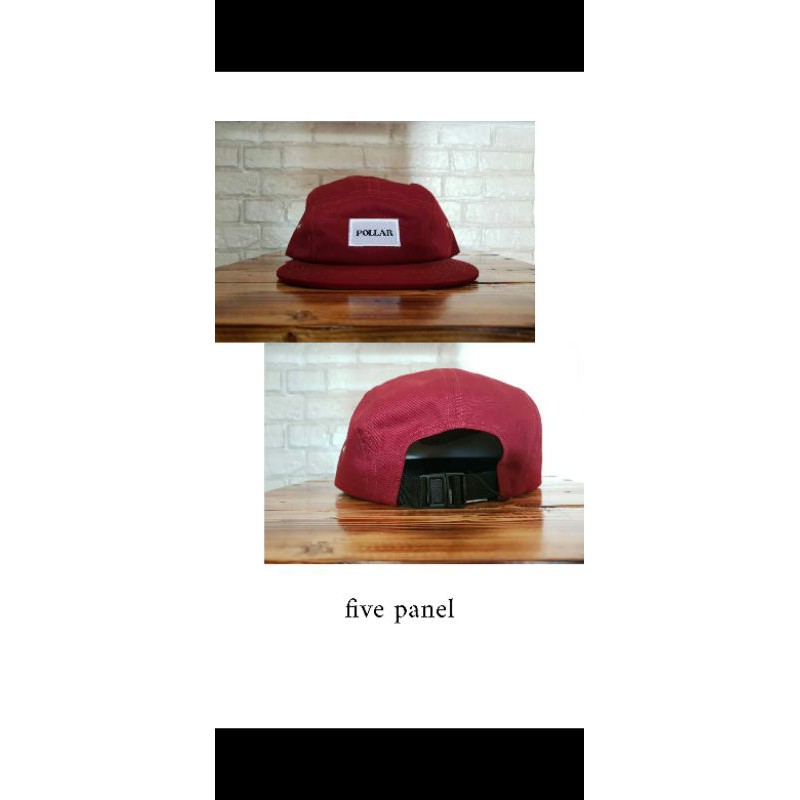 topi five panel pollar/5panel original pollar