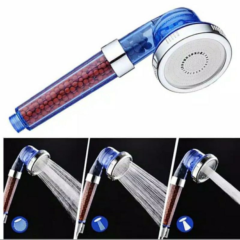 SHOWER HEAD SPA IONIZER 3 MODE / SELANG SHOWER