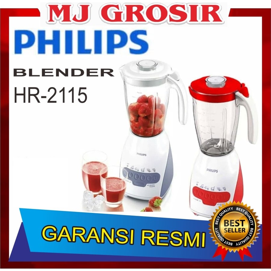 PROMO BLENDER PHILIPS HR 2115 HR2115 TEFLON 2 LITER PLASTIK