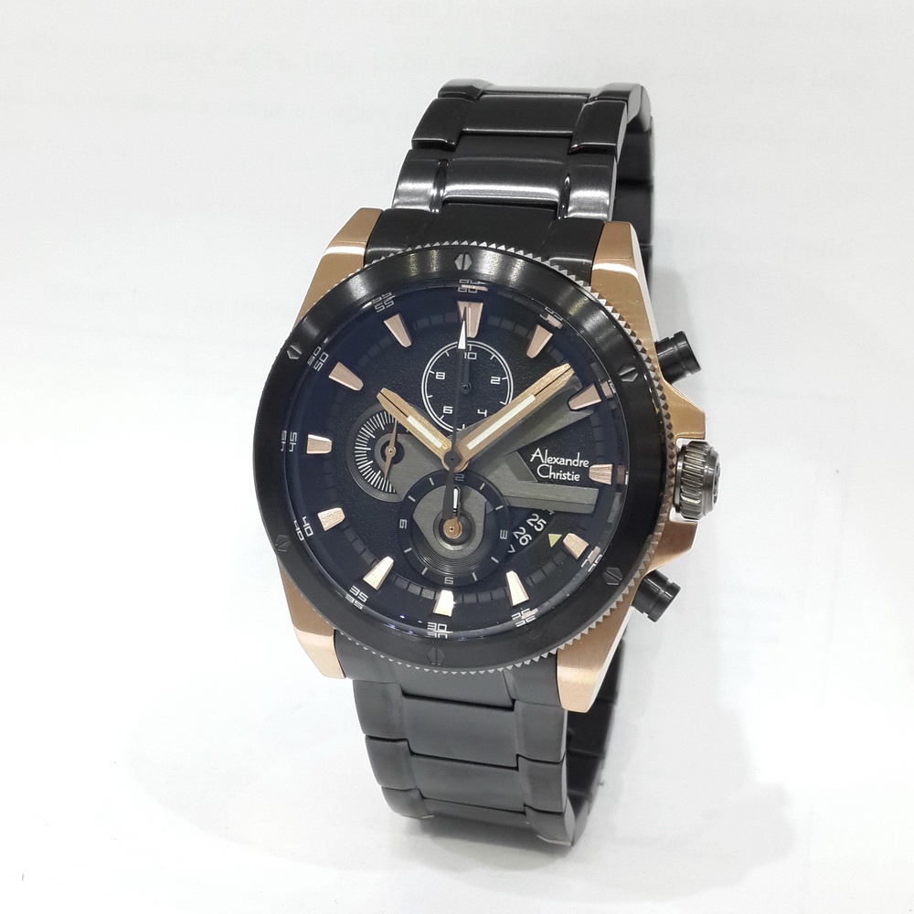 Alexandre Christie Chronograph 6619MCB Jam Tangan Pria