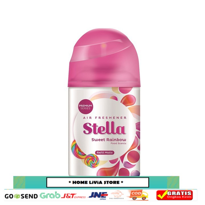 Stella Pengharum Ruangan Matic Premium Sweet Rainbow Refill 225 mL