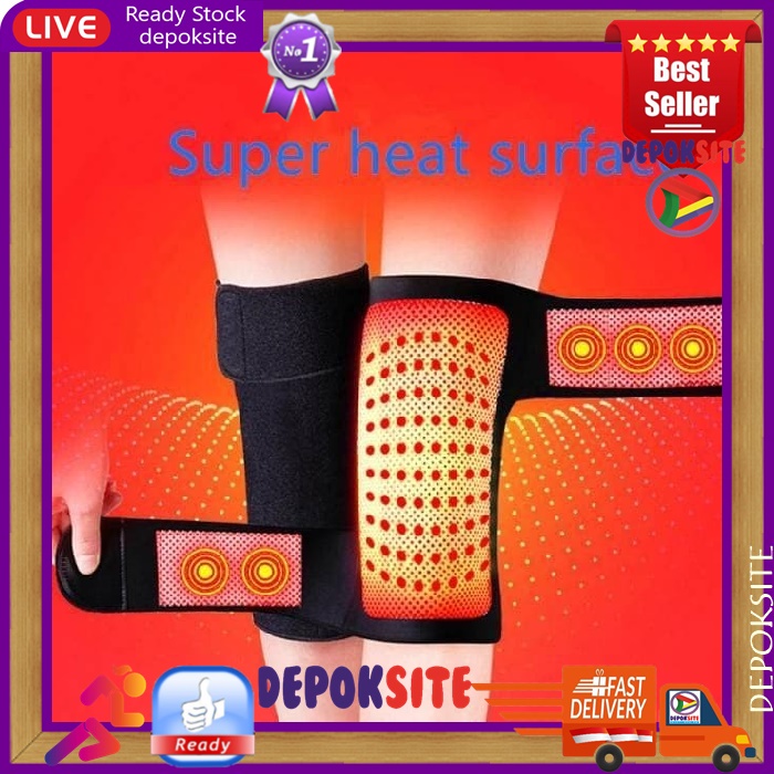 Terapi Lutut Tourmaline Hot Kneepad brace Knee Pad Terapi Pemanas Hangat Terapi Lutut Kaki Knee Support