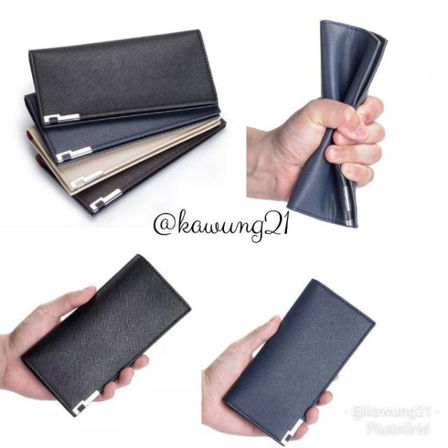 DP15 Dompet Pria Lipat Panjang Impor Simpel Keren