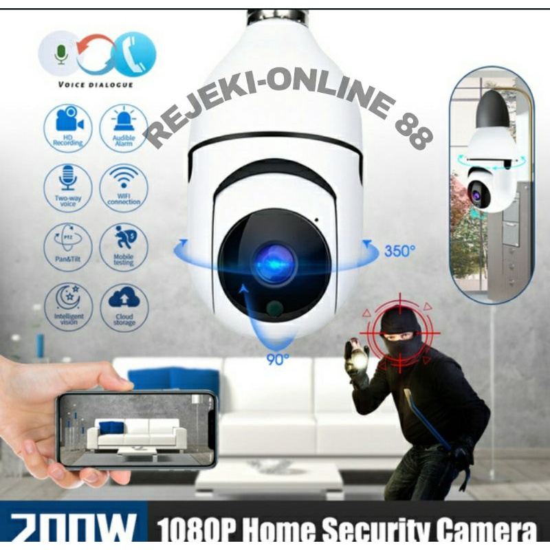 NEW IP CAM CAMERA V380 PTZ MINI 8MP CCTV WIRELESS / HASIL TERJAMIN BAGUS