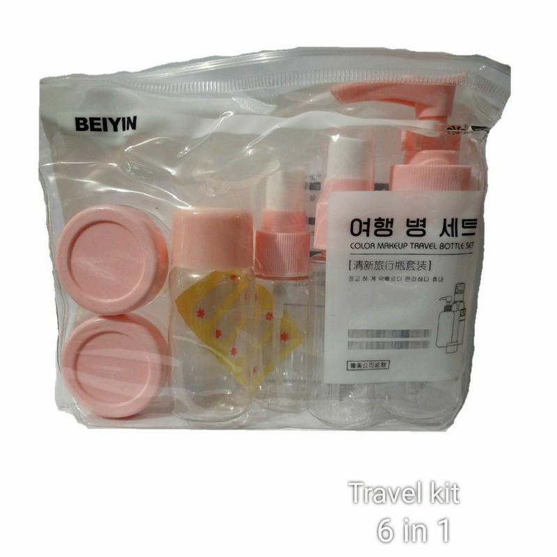 Travel kit 5 in 1 / botol kosmetik travel