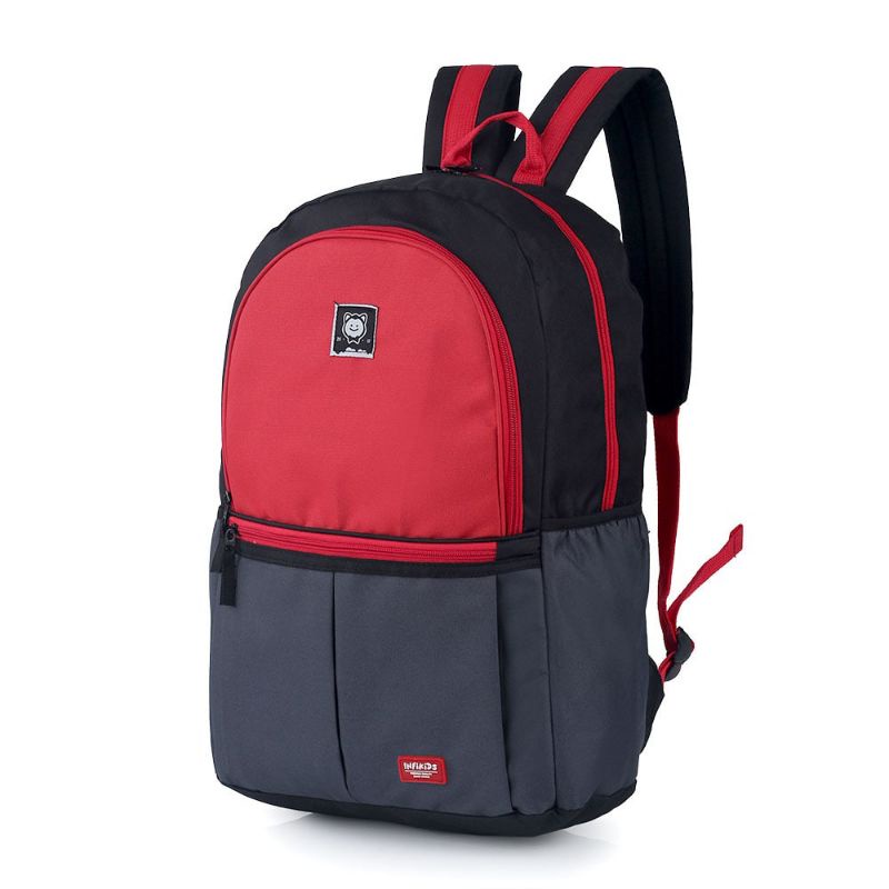 ORIGINAL Tas Anak Sekolah SD Hitam Merah | Tas Ransel Backpack Anak Laki Perempuan Terbaru | Tas Anak Cewe Cowo