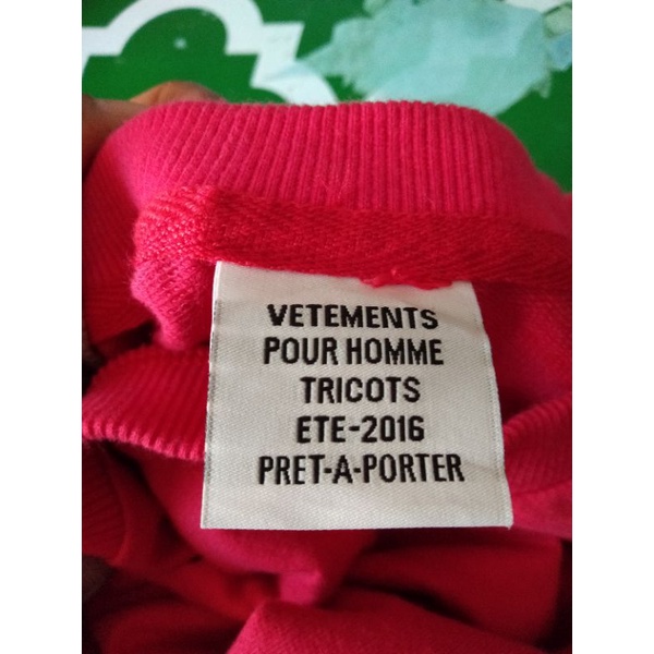 vetements summer 2016 long sleeve sweatshirt