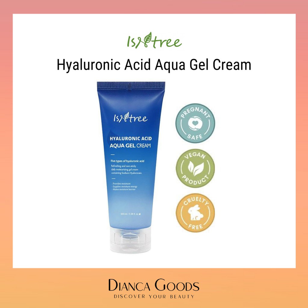 ISNTREE HYALURONIC ACID AQUA GEL CREAM 100ML Pelembab Wajah [ISNTRE
