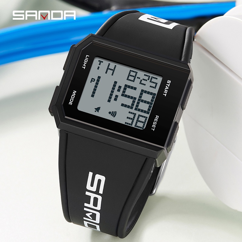 SANDA 9003 Jam Tangan Pria Digital EL Backlight Sport Watch Anti Air WATCHKITE WKOS