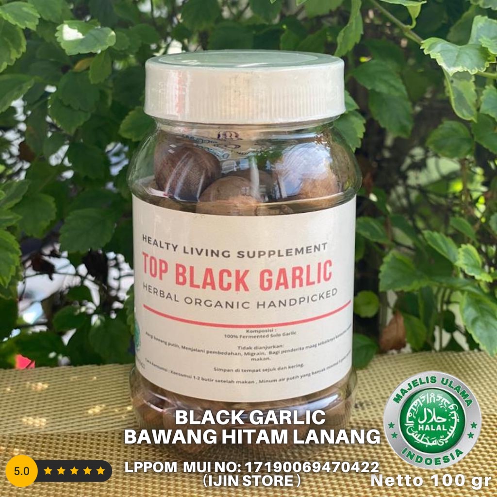 

Black Garlic Bawang Hitam Lanang Tunggal 100gr