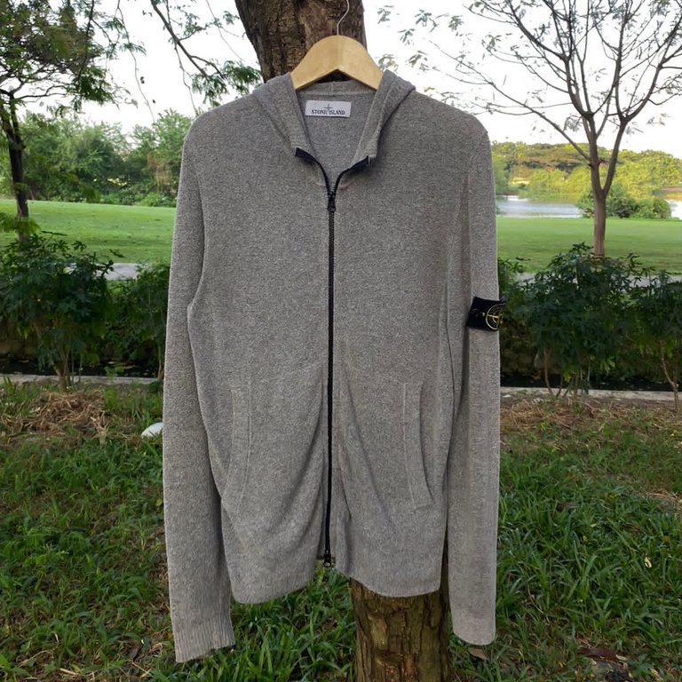 Stone Island Zip Hoodie Sponge Effect Second Original