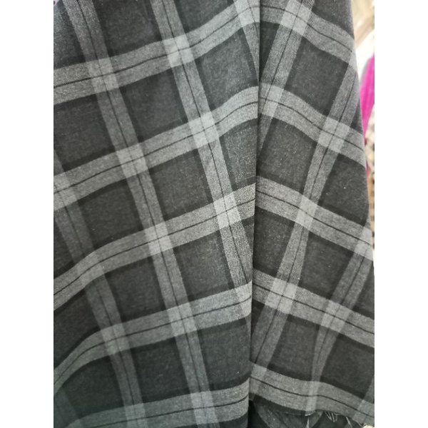 SEMIWOLL - kain semiwoll kotak" tartan