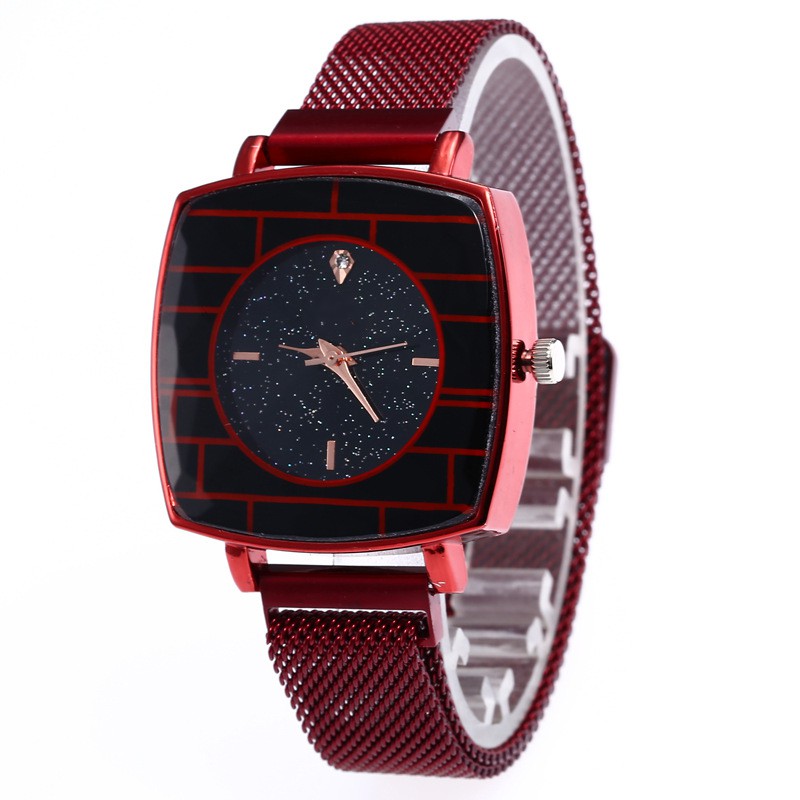 JAM TANGAN WANITA JAM MAGNET RANTAI  JAM TANGAN ANALOG IMPORT JAM MURAH HARGA GROSIR xs W32