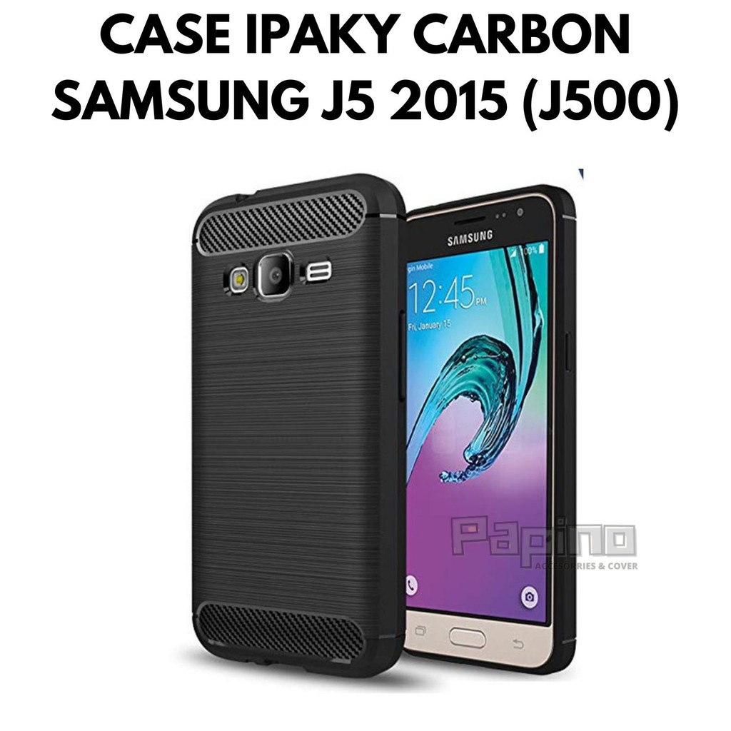SOFTCASE SAMSUNG J5 2015 J500 - SLIM FIT CARBON IPAKY SAMSUNG J5 2015 J500 CASING HP
