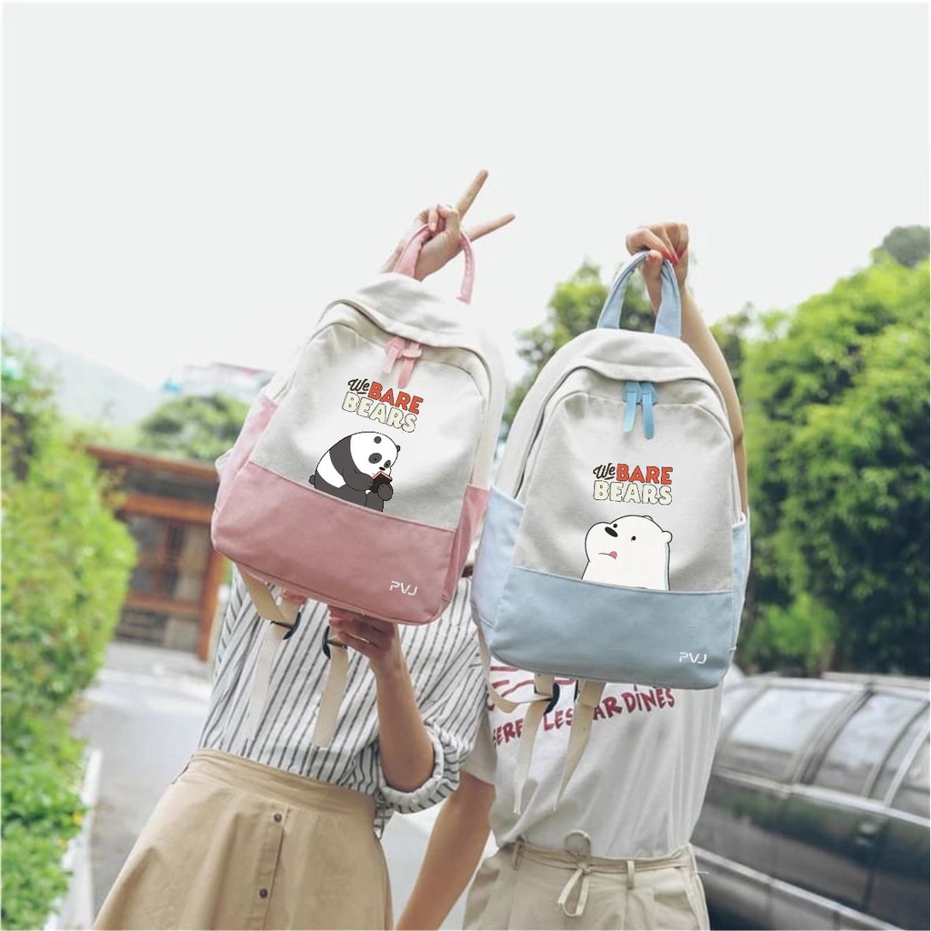 PVJ Tas Ransel Sekolah Motif Panda Style Korean Backpack School