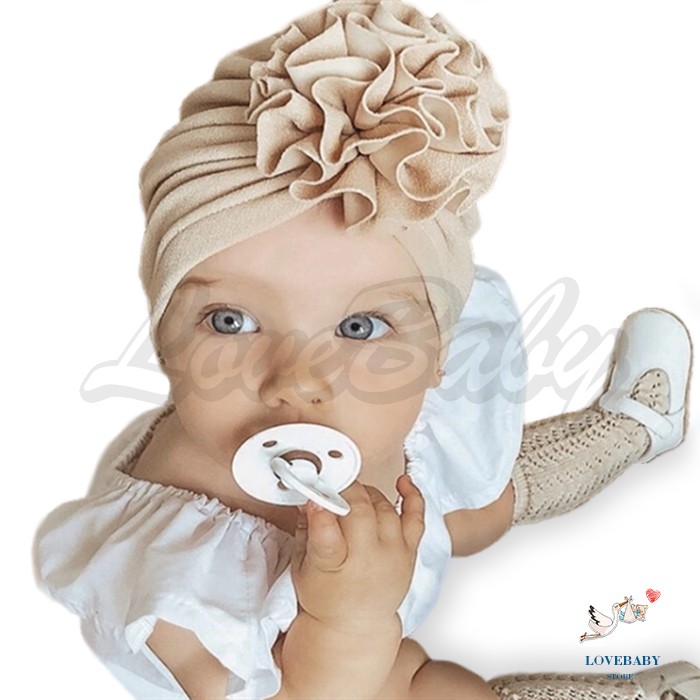 [1KG 25PCS] LBS Turban Pita Bunga Bayi / Turban Anak Pita Bunga Polos Bandana